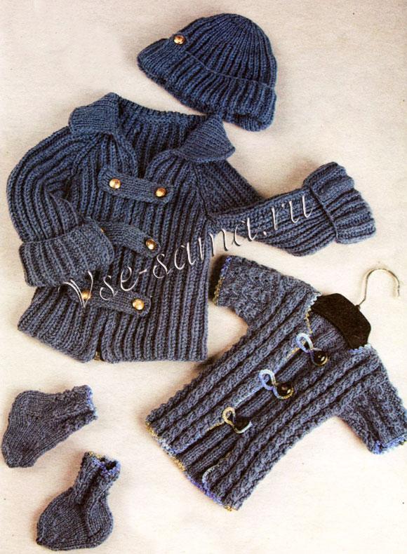 Комплект с петлицами плюс жакет и носочки, фото