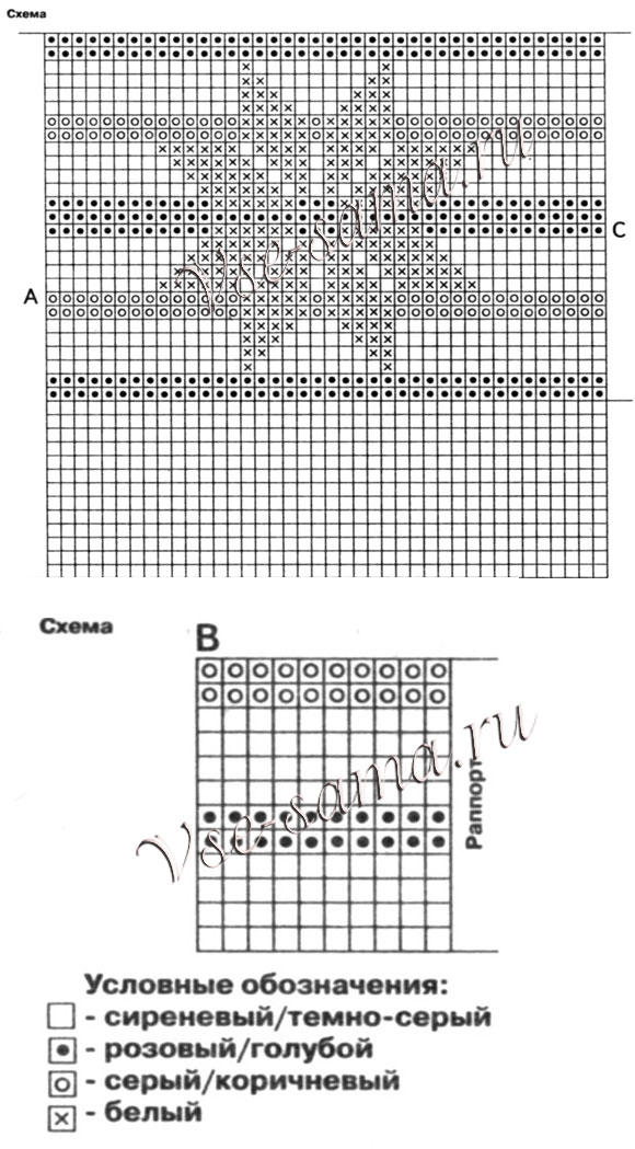 Комплект со снежинкой, схемы