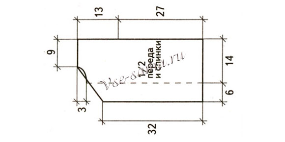 Схема вязания туники с поясом Схема вязания туники с поясом