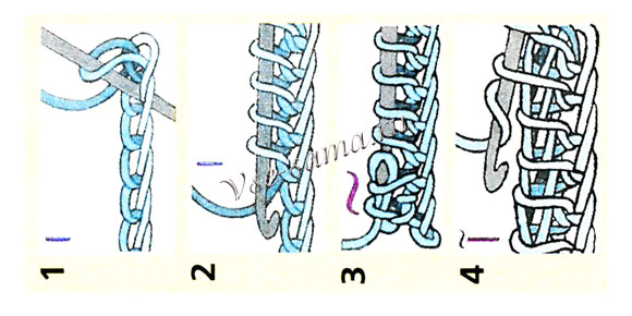 Схема вязания меланжевой сумочки Схема вязания меланжевой сумочки