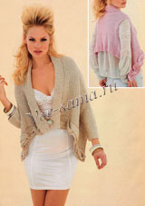 Жакет / жилет с косой