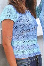 Голубой двухцветный топ Голубой двухцветный топ