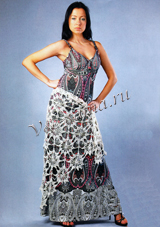 Белая ажурная шаль