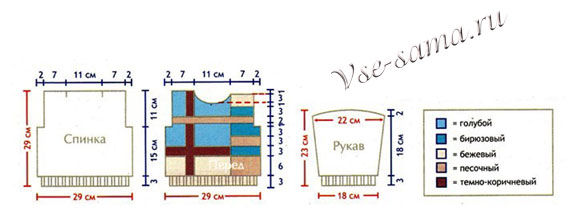 Схема вязания джемпера Схема вязания джемпера