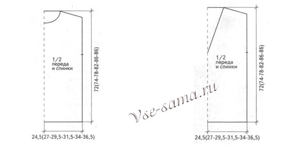 Схема вязания жакета Схема вязания жакета