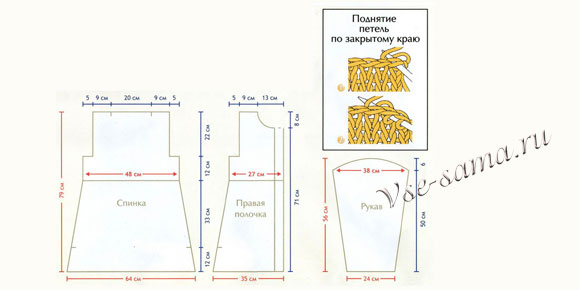Жакет - Магия откровения, схема вязания Жакет - Магия откровения, схема вязания