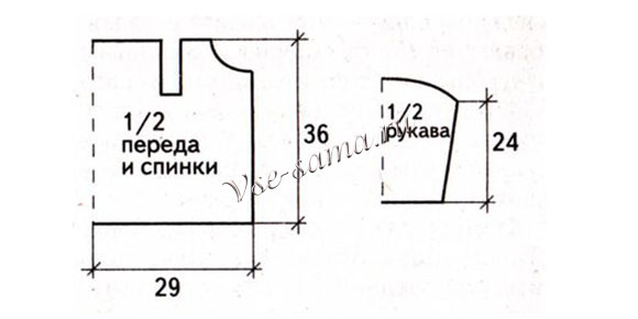 Схема вязания жакета и берета Схема вязания жакета и берета