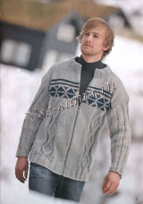 Серый жакет с узором
