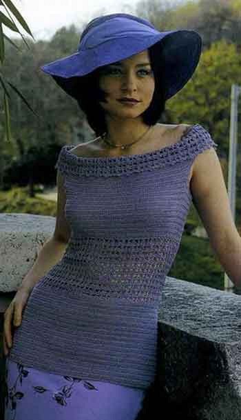 Пуловер лилового цвета Пуловер лилового цвета