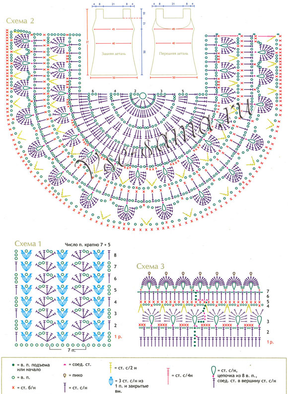 Платье - Царица Нила, схема