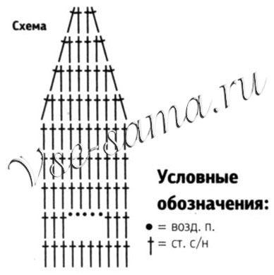 Декорирование белых брюк, схема