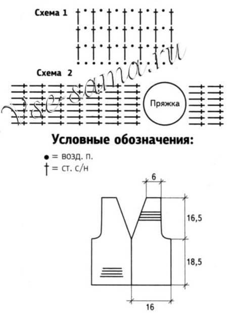 Декорирование белой футболки, схема