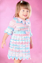 Платье из секционно окрашенной пряжи