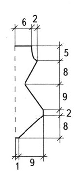 Розовый купальник для малышки, выкройка