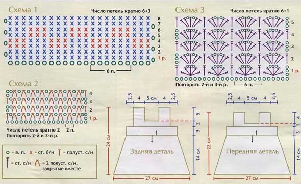 схема вязания сарафана схема вязания сарафана