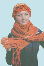 Шапка и длинный шарф