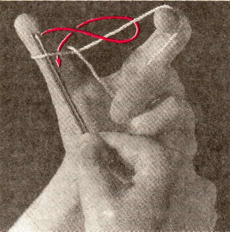 рис 202 А рис 202 А - Простейший набор петель спицами