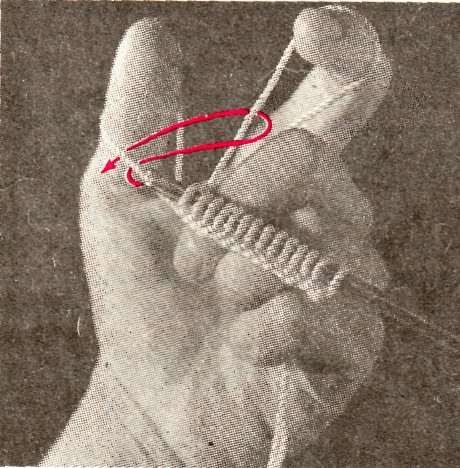 рис 202 В Простейший набор петель спицами - рис 202 В