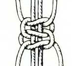 Тройной плоский узел, фото Тройной плоский узел, фото