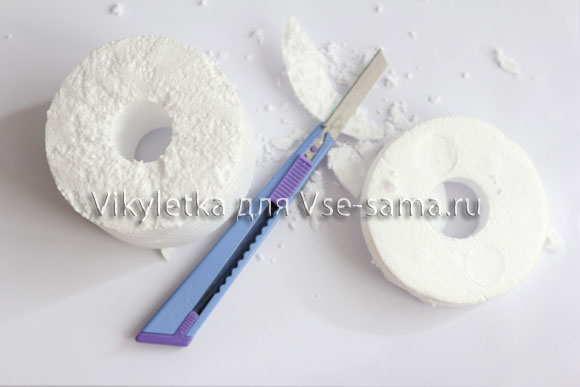 Елочка из пенопласта с подковой на удачу в 2014 году от Vikyletka-5