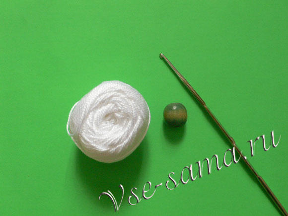 Бусы из обвязанных бусин-1