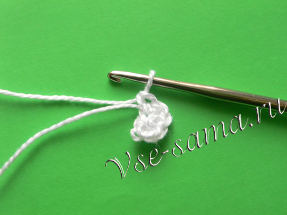 Бусы из обвязанных бусин-3