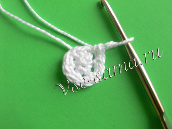 Бусы из обвязанных бусин-4