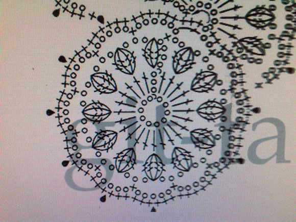 Кружевные игрушки на елочку крючком-21