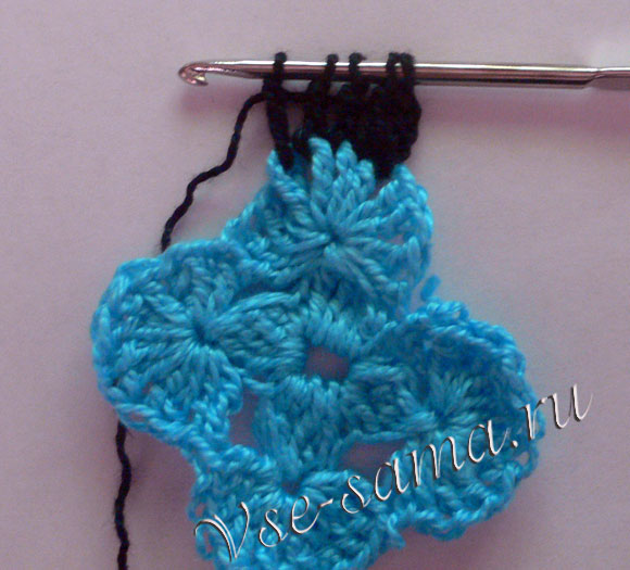 МК - Декоративная подушка из мотивов крючком - 10