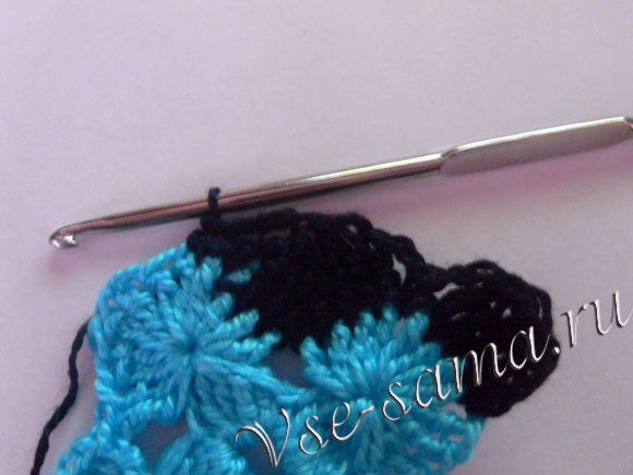 МК - Декоративная подушка из мотивов крючком - 12