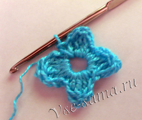 МК - Декоративная подушка из мотивов крючком - 6