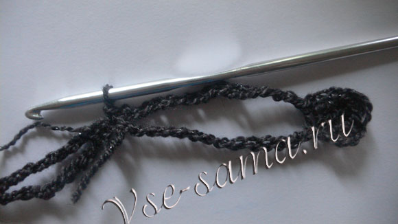 МК - Осенний шарф крючком-11