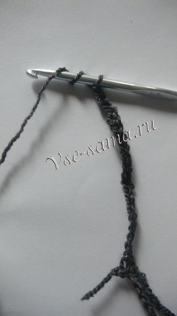 МК - Осенний шарф крючком-5