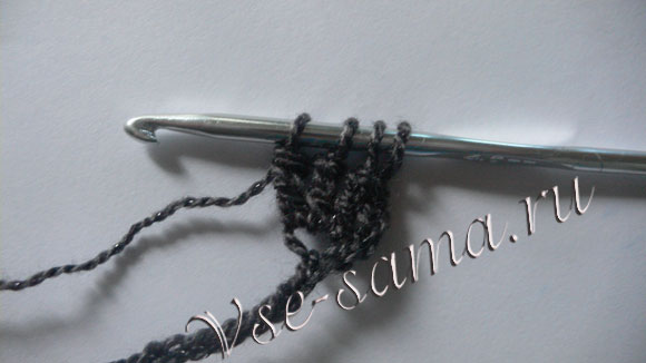 МК - Осенний шарф крючком-8