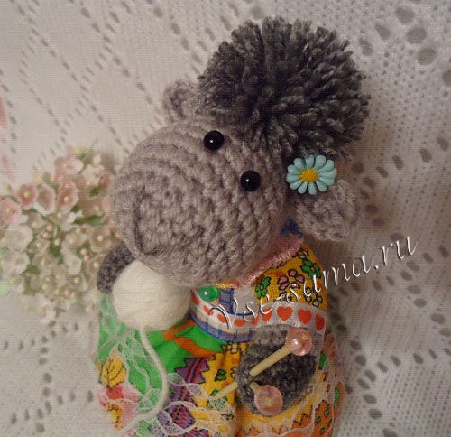 Мастер-класс - Овечка-рукодельница Дуняша, фото 13