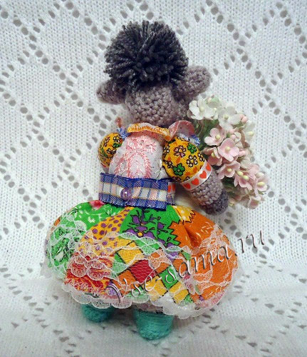 Мастер-класс - Овечка-рукодельница Дуняша, фото 16