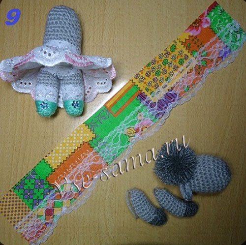 Мастер-класс - Овечка-рукодельница Дуняша, фото 9