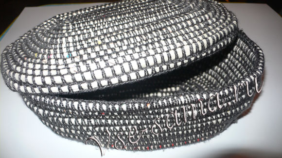 Набор для специй из газет и ниток-12