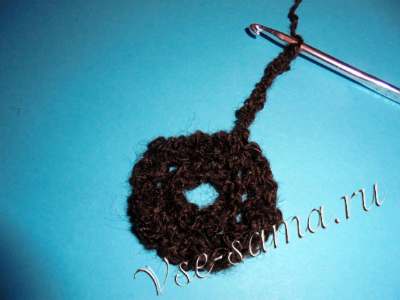 Шоколадная брошь крючком, фото 10