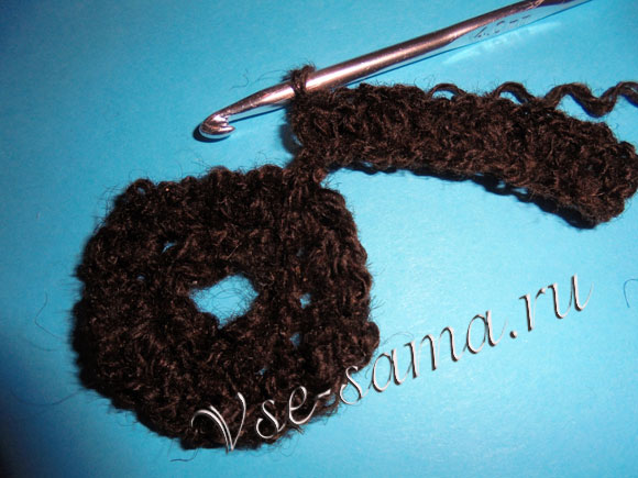 Шоколадная брошь крючком, фото 11