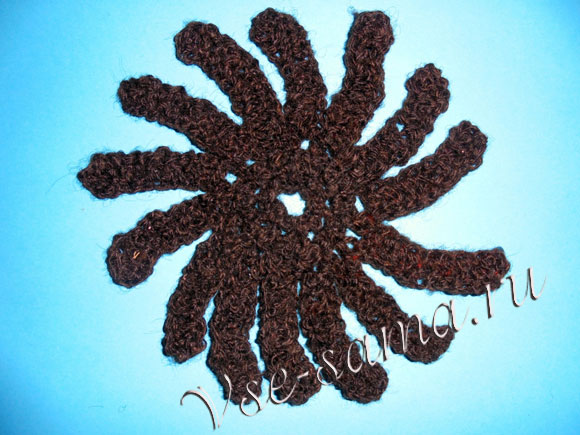 Шоколадная брошь крючком, фото 12