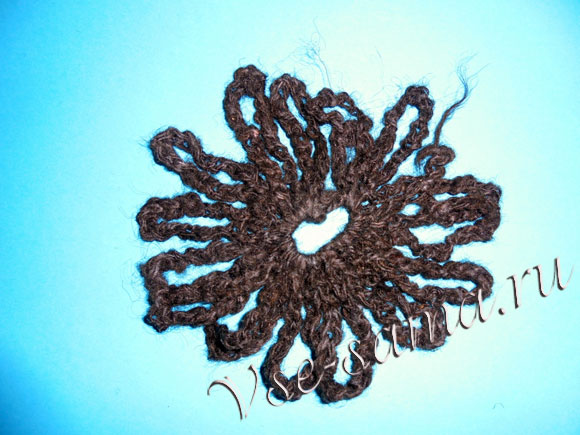 Шоколадная брошь крючком, фото 15