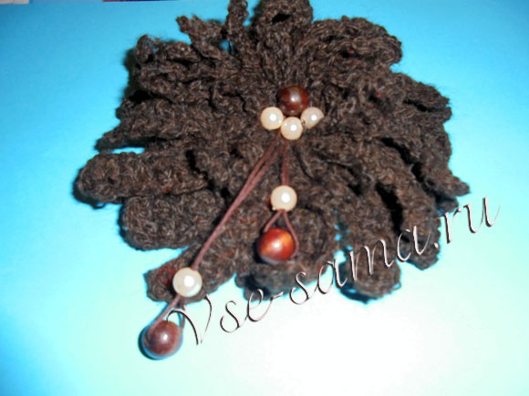 Шоколадная брошь крючком, фото 18