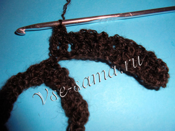 Шоколадная брошь крючком, фото 4