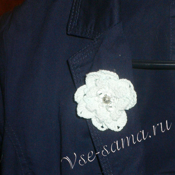 Мк - Брошь крючком - 10