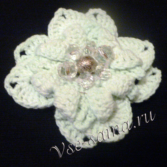 Мк - Брошь крючком - 9