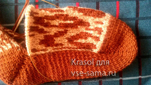 Мастер-класс: носки на двух спицах, фото 13 Мастер-класс: носки на двух спицах, фото 13