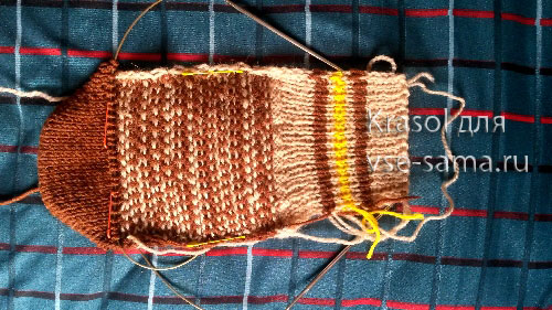 Мастер-класс: носки на двух спицах, фото 6 Мастер-класс: носки на двух спицах, фото 6