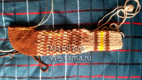 Мастер-класс: носки на двух спицах, фото 7 Мастер-класс: носки на двух спицах, фото 7