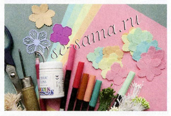 Весенние цветы из бумаги-1